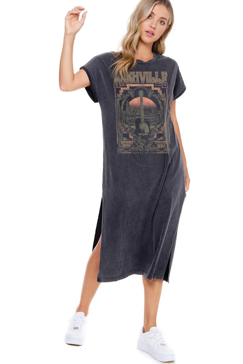 Nashville Graphic T Shirt Dress