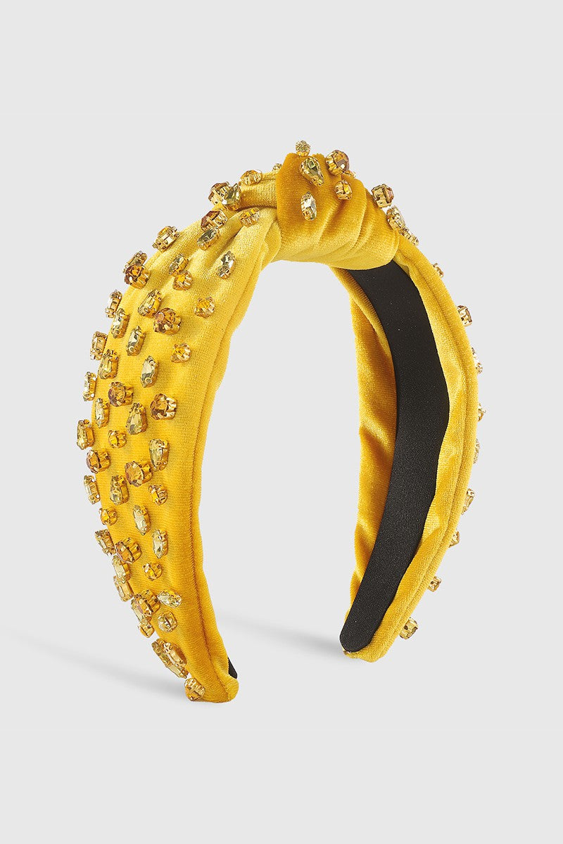 Stay Golden Rhinestone Headband