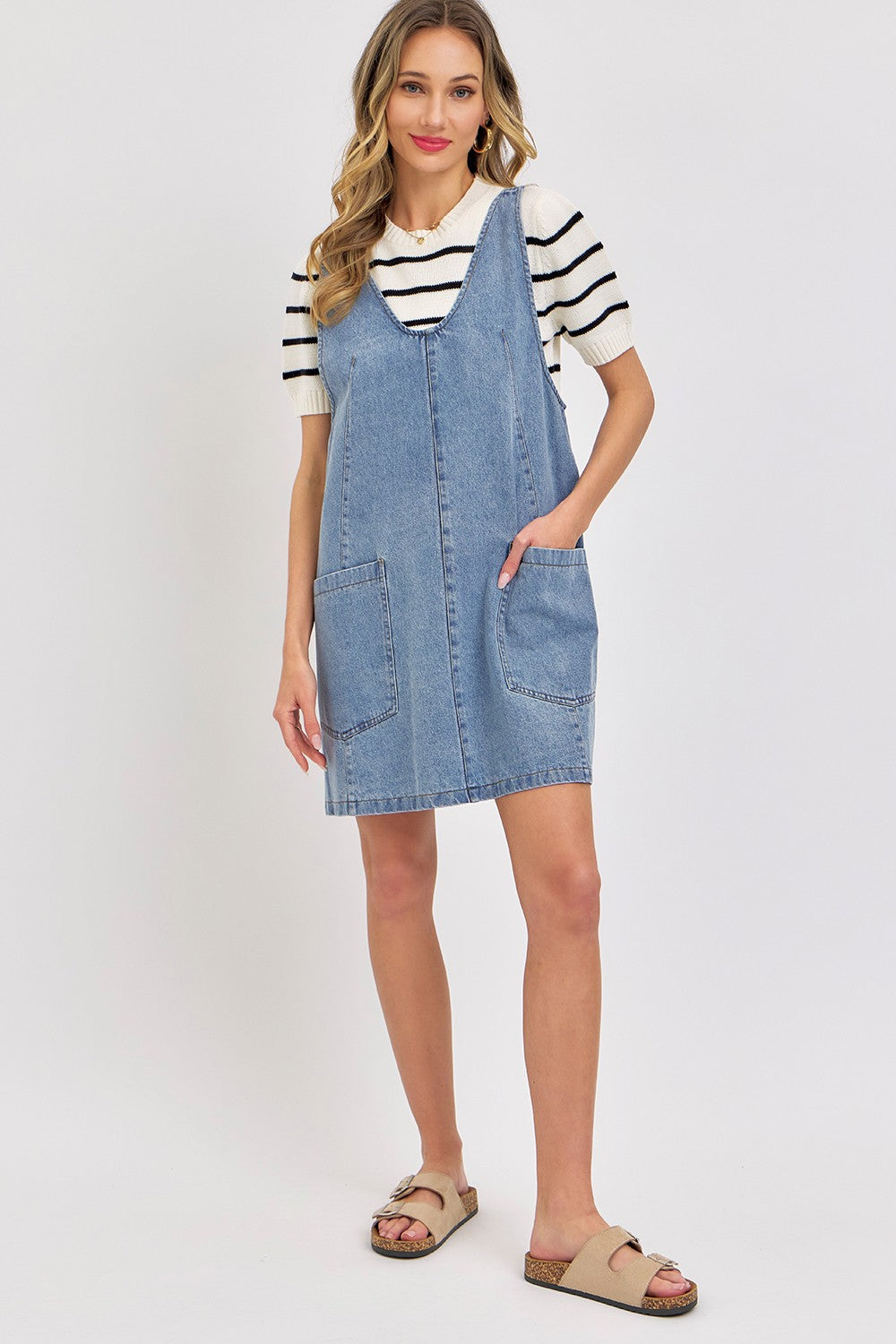 Completely In Love Denim Dress