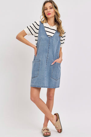 Completely In Love Denim Dress