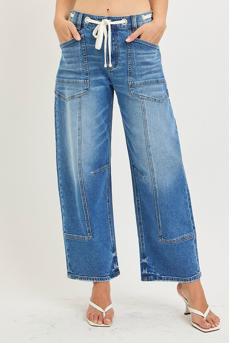 Make It Happen Slouchy Crop Barrel Denim