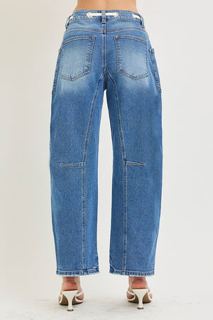 Make It Happen Slouchy Crop Barrel Denim