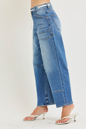 Make It Happen Slouchy Crop Barrel Denim