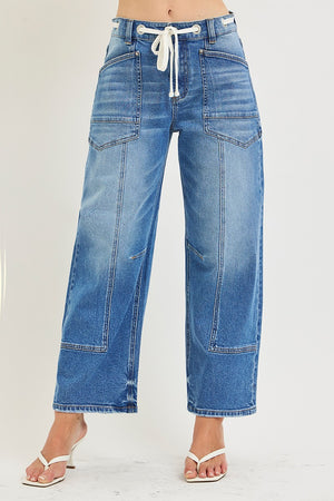 Make It Happen Slouchy Crop Barrel Denim