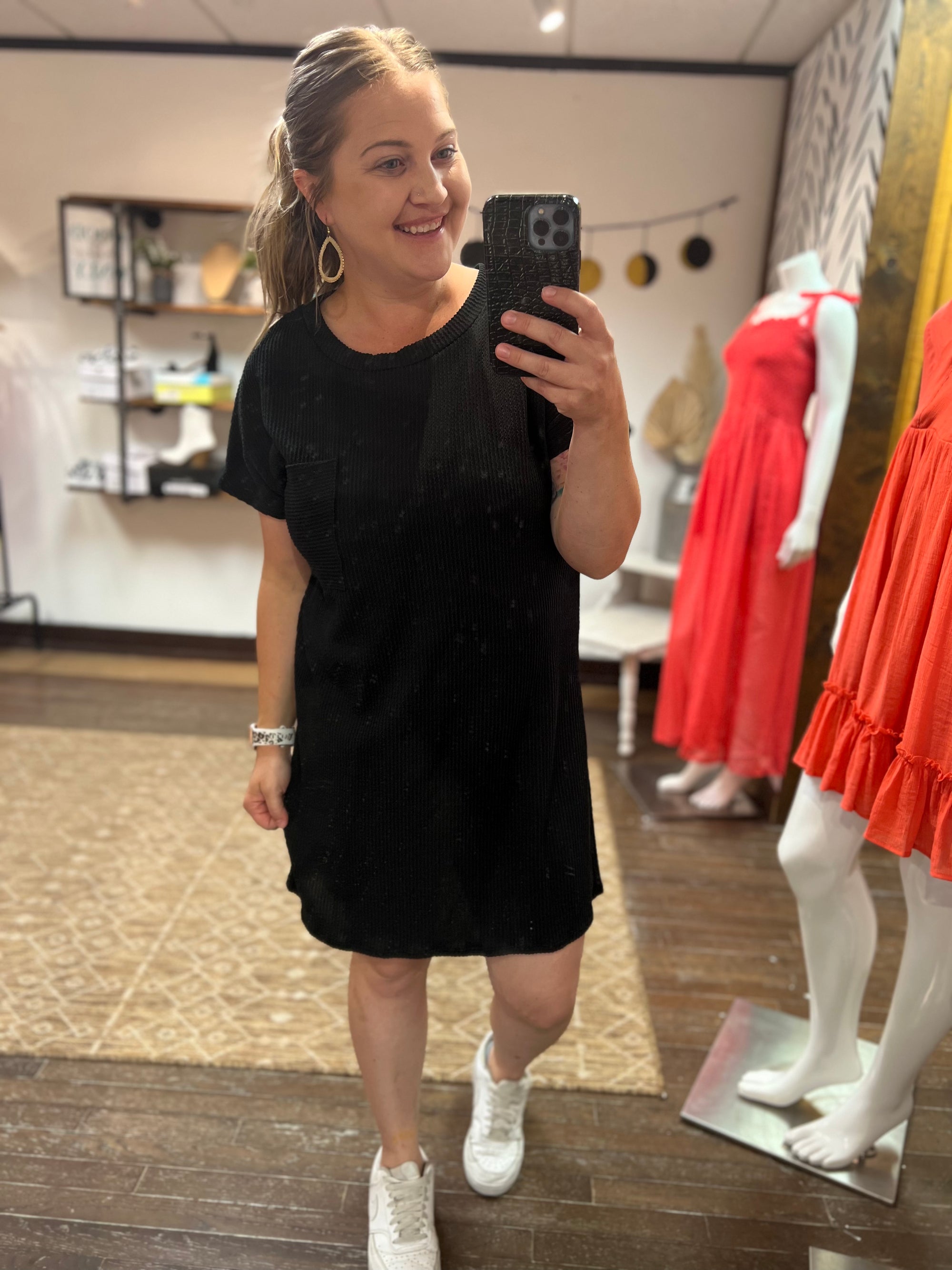 One Of Us Ribbed T-shirt Dress