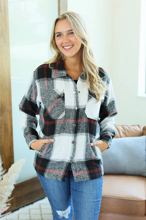 Nobody Like You Plaid Shacket