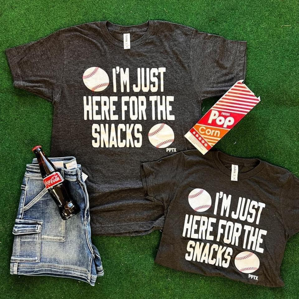 Just Here For The Snacks Graphic Tee