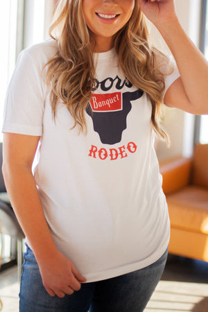 Coors Rodeo White Graphic Tee