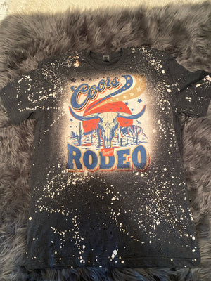 Coors Rodeo Bleached Graphic Tee