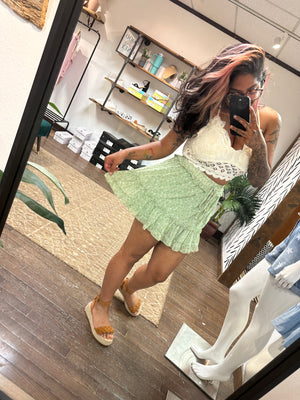 Find An Excuse Floral Skort