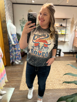 Coors Rodeo Bleached Graphic Tee