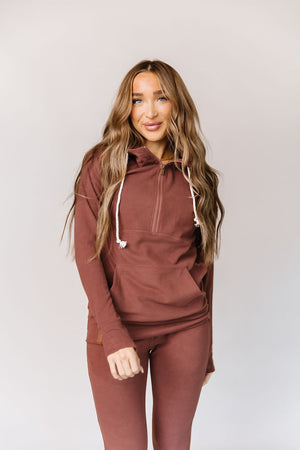 Ampersand Mahogany Performance Hoodie