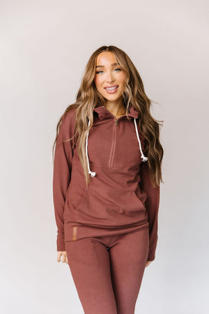 Ampersand Mahogany Performance Hoodie