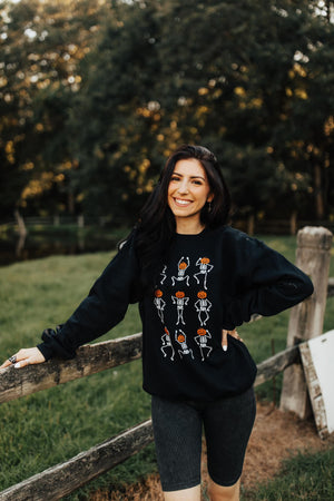 Dancing Skeleton Graphic Sweatshirt