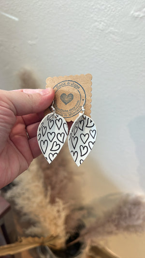 Locally Made Leather Earrings